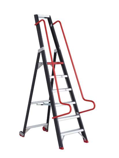 Afbeeldingen van Altrex enkel oploopbare trap Taurus - 6 treden 