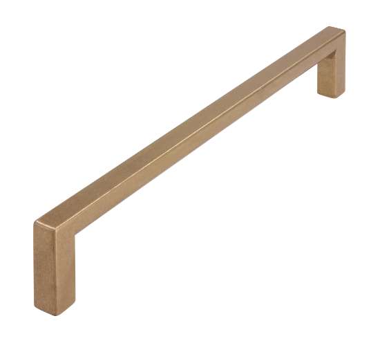 Afbeeldingen van Siro Meubelgreep metaal - boorafstand 160mm/L 168mm/H 28mm/B 8mm vintage goud 