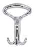 Afbeeldingen van Siro Kapstokhaak metaal - boorafstand 32mm/L 147mm/H 52mm/B 101mm - chroom glanzend 