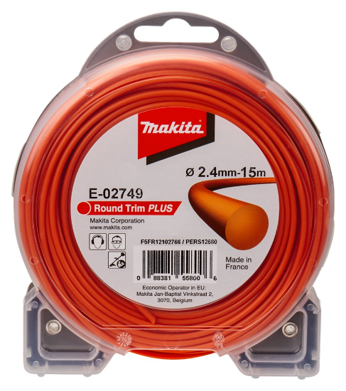 Afbeeldingen van Makita Maaidraad E-02749 - Ø2.4mm Lengte 15 meter - Rond