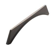 Afbeeldingen van Siro Meubelgreep metaal - boorafstand 160mm/L 172mm/H 31mm/B 12mm zwart chroom glanzend 