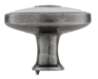 Afbeeldingen van Siro Meubelknop metaal - L 32mm/H 24mm/B 32mm antiek zilver/wit 