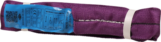 Afbeeldingen van Kelfort Rondstrop - 1 meter maximaal 1000kg hijsgewicht - Violet 
