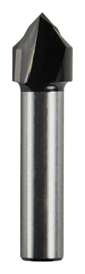 Afbeeldingen van Makita V-groeffrees - Ø12,7x12,7mm 90° - schacht Ø8mm 2 beitels