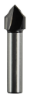 Afbeeldingen van Makita V-groeffrees - Ø12,7x12,7mm 90° - schacht Ø8mm 2 beitels