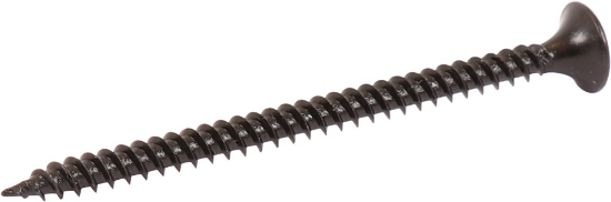 Afbeeldingen van Kelfort gipsplaatschroef - 3.5x55mm - zwart gefosfateerd fijn draad 1000 stuks 