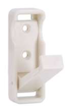Afbeeldingen van Siro Haak kunststof - boorafstand 20mm/L 70mm/H 57mm/B 25mm scharnierend wit 