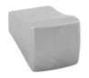 Afbeeldingen van Siro Meubelknop metaal - L 16mm/H 26mm/B 16mm - aluminium 