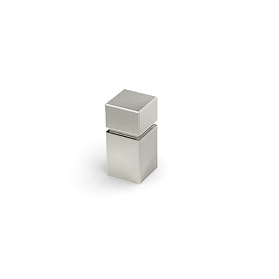 Afbeeldingen van Hettich Knop Arnum, L 10 mm, B 10 mm, H 25 mm, roestvrij staal geborsteld