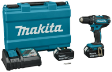 Afbeeldingen van Makita boor-/schroefmachine DDF482RFE - 18V 2x3.0Ah accu - inclusief snellader in koffer