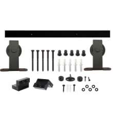 Afbeeldingen van INTERSTEEL Schuifdeursysteem Basic Top mat zwart 4501
