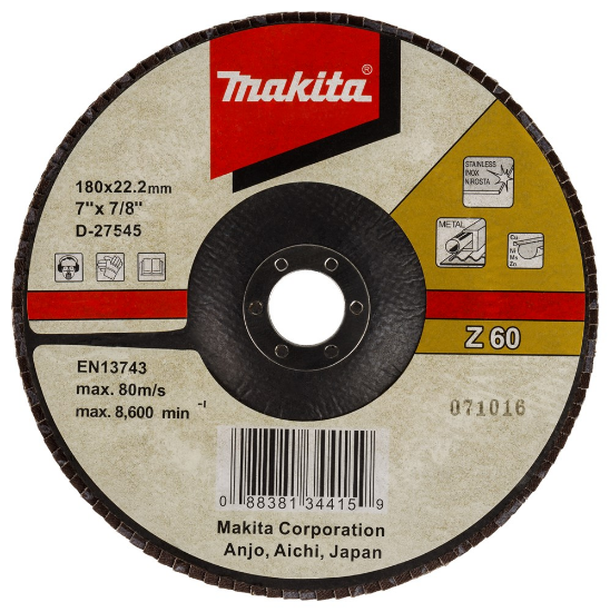 Afbeeldingen van Makita Lamellenschuursch. 180X22 K60 D-27545
