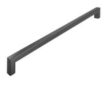 Afbeeldingen van Siro Meubelgreep metaal - boorafstand 320mm/L 332mm/H 35mm/B 12mm grafiet zwart licht 
