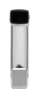 Afbeeldingen van Siro Deurstop haak metaal - boorafstand 32mm/L 64mm/H 100mm/B 15mm chroom glanzend/ zwart 