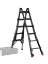 Afbeeldingen van Altrex vouwladder Velocity Black Pro - 4x4 sporten - 5.54 meter werkhoogte