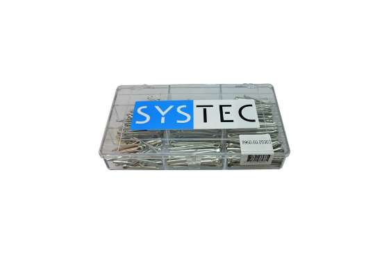 Afbeeldingen van Systec assortimentsdoos splitpen - 9 vaks 25-50mm - 580 stuks verzinkt DIN94