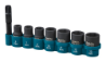 Afbeeldingen van Makita krachtdoppenset E-12289 - 1/4'' - 8 delig 