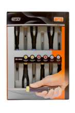 Afbeeldingen van Bahco ergonomische schroevendraaierset voor gleuf/ph/pz 6 Delig