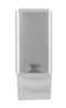 Afbeeldingen van Siro Kapstokhaak kunststof - boorafstand 20mm/L 51mm/H 57mm/B 22mm - transparant/ chroom 