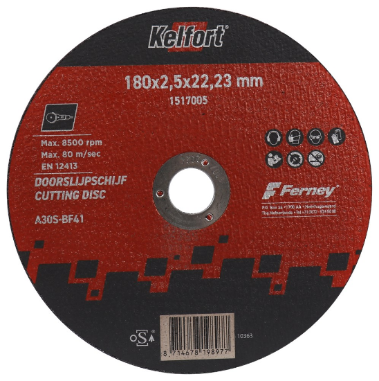 Afbeeldingen van Kelfort doorslijpschijf - 180x2,5mm - vlak