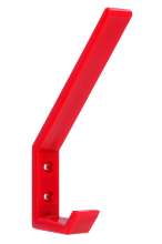 Afbeeldingen van Siro Kapstokhaak kunststof - boorafstand 19,5mm/L 134mm/H 91mm/B 18mm rood 