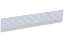 Afbeeldingen van Alum. ventilatiestrip  400x 80mm blank gean.