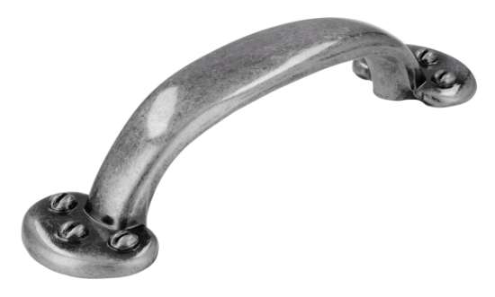 Afbeeldingen van Siro Meubelgreep metaal - boorafstand 96mm/L 144mm/H 30mm/B 36mm - antiek zilver 