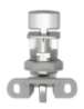 Afbeeldingen van Siro Kastslot metaal - boorafstand 32mm/L 58mm/H 25mm/B 44mm chroom glanzend/grijs 