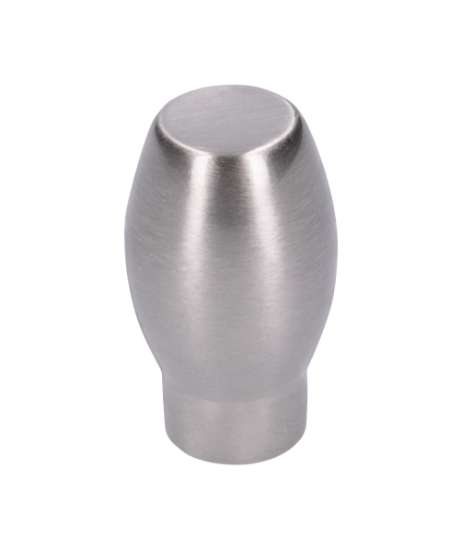 Afbeeldingen van Siro Meubelknop metaal - L 16mm/H 26mm/B 16mm RVS effect 