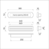 Afbeeldingen van Ami briefplaat/tochtklep EP975/1 + schacht - 360x72mm - aluminium F1
