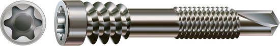 Afbeeldingen van Spax vlonderschroef - Ø5x51mm T25 - cilinderkop RVS