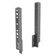 Afbeeldingen van Hettich Set achterwandverbinders ArciTech  250 mm, antraciet, links en rechts