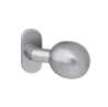 Afbeeldingen van INTERSTEEL Knop bol/schuin vast op rozet ovaal 4mm RVS 2165