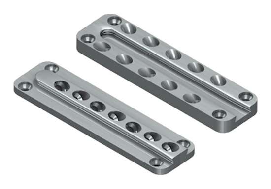 Afbeeldingen van GB blinde houtverbinding - 110x30x12mm 59x170mm - aluminium
