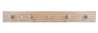 Afbeeldingen van Siro Haaklijst kunststof - boorafstand 240mm/L 400mm/H 48mm/B 50mm Rood beuken/nikkel 