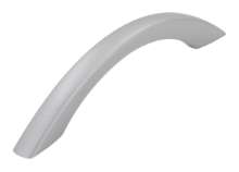 Afbeeldingen van Siro Meubelgreep kunststof - boorafstand 96mm/L 134mm/H 28mm/B 10mm - aluminium 