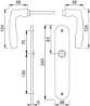 Afbeeldingen van Hoppe kruk + langschild  1515/273p f1