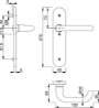Afbeeldingen van Hoppe projectbeslag 138L/3056RF-3 F1