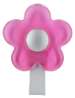 Afbeeldingen van Siro Kapstokhaak metaal - L 100mm/H 30mm/B 77mm roze/aluminium 