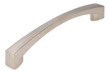 Afbeeldingen van Siro Meubelgreep metaal - boorafstand 128mm/L 153mm/H 27mm/B 14mm - nikkel mat 