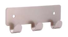 Afbeeldingen van Siro Haaklijst metaal - boorafstand 84mm/L 114mm/H 16mm/B 41mm - nikkel mat 