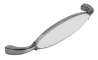 Afbeeldingen van Siro Meubelgreep metaal - boorafstand 128mm/L 138mm/H 27mm/B 23mm antiek zilver/wit 