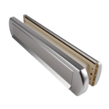 Afbeeldingen van Ami briefplaat/tochtklep EP975/1 + schacht - 360x72mm - aluminium F1