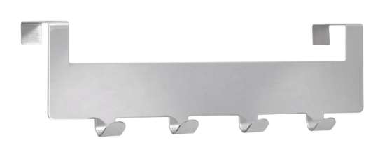 Afbeeldingen van Siro Deurkapstok metaal - met 4 haken L 255mm/H 59mm/B 77mm chroom glanzend 