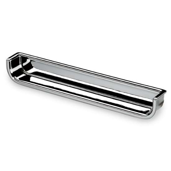 Afbeeldingen van Hettich greep om in te laten Genzone, L 134 mm, B 16 mm, H 16 mm, glans verchroomd