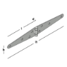 Afbeeldingen van GB Staartheng 150mm 38x2mm Elektrolytisch Verzinkt 