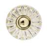 Afbeeldingen van Siro Meubelknop kunststof - L 38mm/H 31mm/B 38mm transparant/goud 