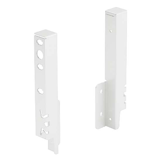 Afbeeldingen van Hettich Set achterwandverbinder ArciTech  186 mm, wit, links en rechts