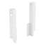 Afbeeldingen van Hettich Set achterwandverbinder ArciTech  186 mm, wit, links en rechts