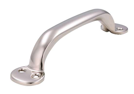 Afbeeldingen van Siro Meubelgreep metaal - boorafstand 163x19mm/L 200mm/H 42mm/B 37mm - nikkel glanzend 